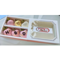 6pcs Pink Gold White "HBD" Chocolate Strawberries Gift Box